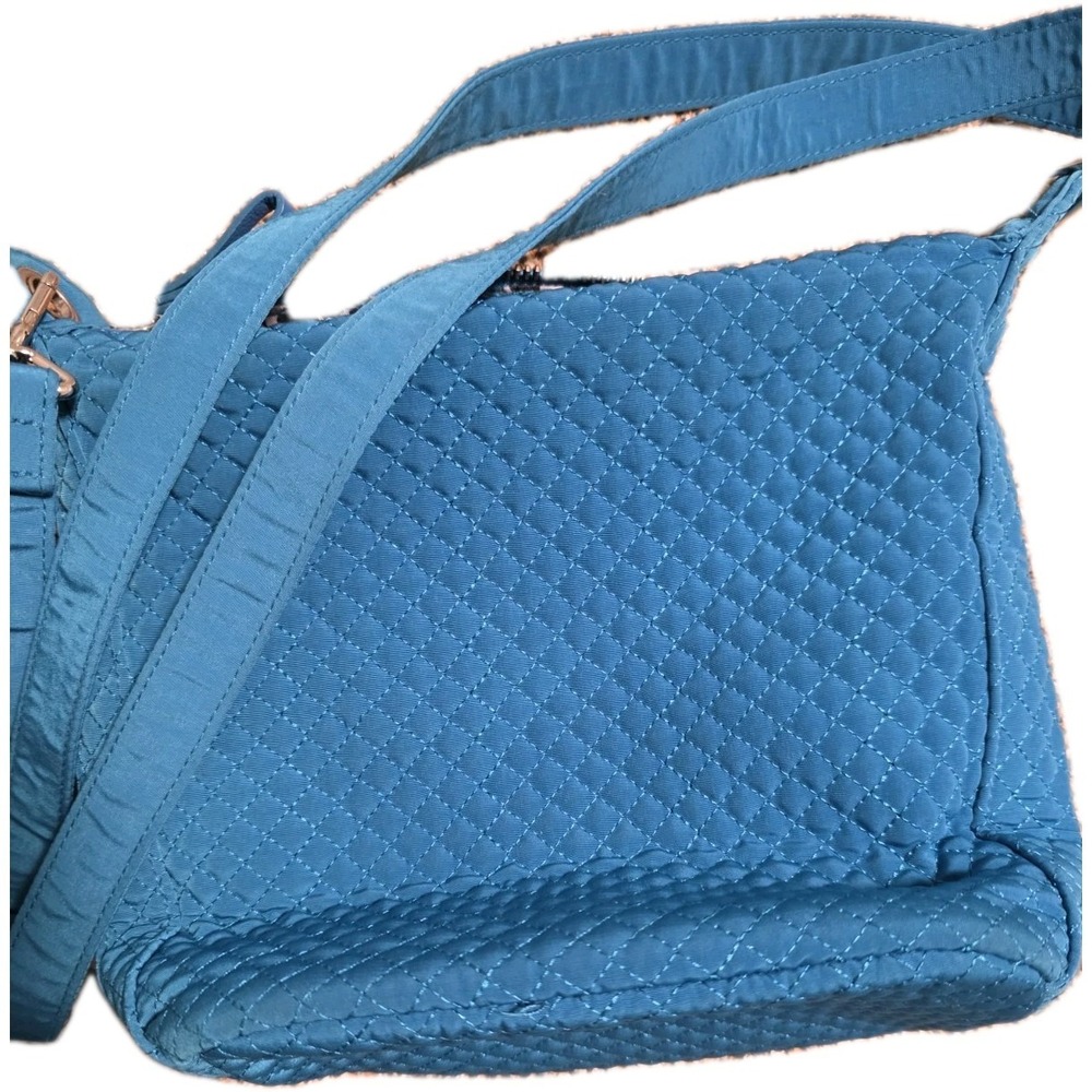 Vera Bradley Carson Hobo Bag Quilted Bahama Bay Teal Crossbody Purse